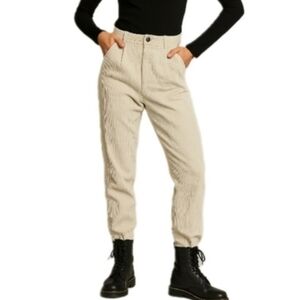 Vintage 90s Bugle Boy Beige Corduroy Pants 12